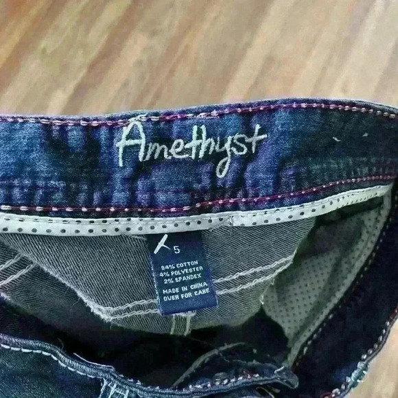 Amethyst Jeans women's size 5 Low-Rise skinny denim stretch - Picture 9 of 9